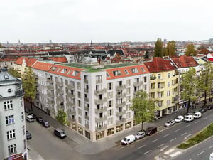 Bauprojekt der Stadt und Land an der Sonnenallee in Neukölln.