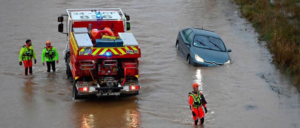 Kurz vor Weihnachten stehen Teile von Südfrankreich unter Wasser.