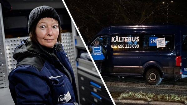 Eine Nacht mit dem Kältebus durch die Winternacht in Berlin.