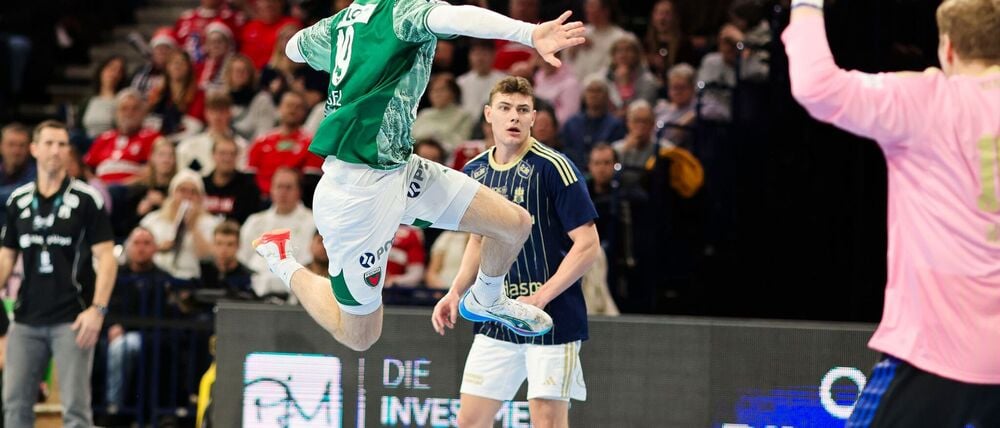 Welthandballer Mathias Gidsel zeigte sich gegen den HSV wieder äußerst effektiv
