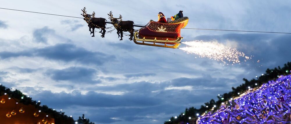 Alle Jahre wieder lässt sich die Flugroute des Weihnachtsmannes im Internet verfolgen. (Symbolbild)