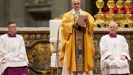 Der Pontifex sprach im voll besetzten Petersdom. 
