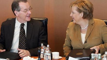 Merkel und Müntefering