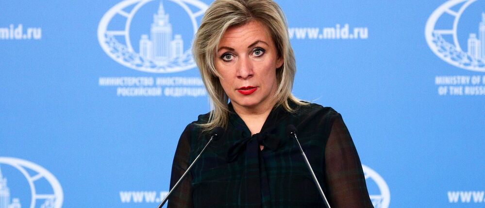 Maria Sacharowa, Sprecherin des russischen Außenministeriums, kritisiert die Friedensbemühungen der Europäer scharf.