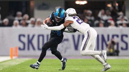 Amon-Ra St. Brown wurde immer wieder früh von der Vikings-Defense gestoppt.