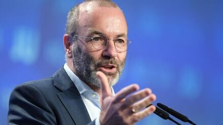 Manfred Weber, Parteivorsitzender der EVP-Fraktion im Europäischen Parlament und CSU-Vize, spricht bei einer Veranstaltung.