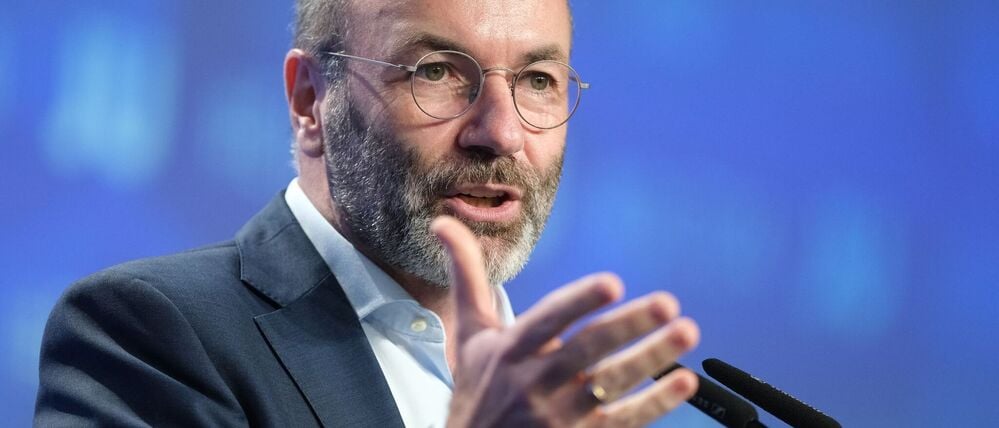 Manfred Weber, Parteivorsitzender der EVP-Fraktion im Europäischen Parlament und CSU-Vize, spricht bei einer Veranstaltung.