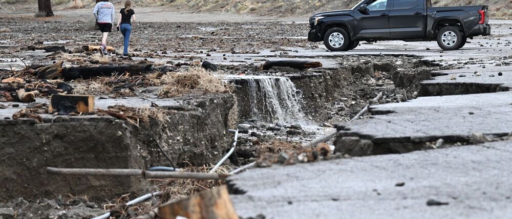 Besonders betroffen war Wrightwood nordöstlich von Los Angeles.