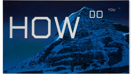 In New York wurde das Bild „How do you do?“ (2003) von Ed Ruscha für 6,78 Millionen Dollar bei Christie’s versteigert.