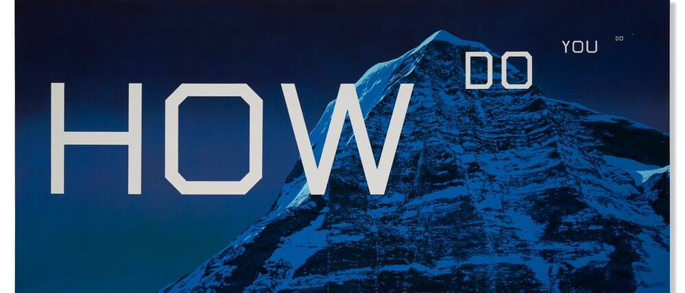 In New York wurde das Bild „How do you do?“ (2003) von Ed Ruscha für 6,78 Millionen Dollar bei Christie’s versteigert.