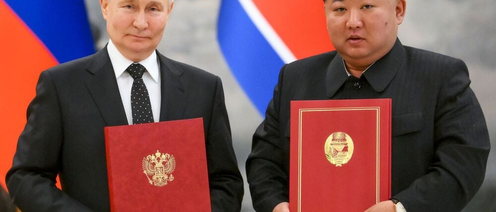 Nordkoreas Machthaber Kim Jong Un ist im vergangenen Jahr eine für das Land beispiellose Militärkooperation mit Russland eingegangen. (Archivfoto)