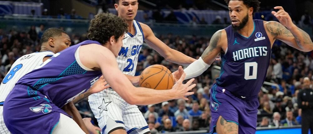Tristan da Silva und die Orlando Magic hatten gegen die Charlotte Hornets das Nachsehen.