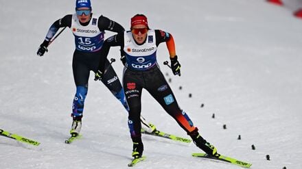 Coletta Rydzek aus Oberstdorf belegte in Toblach zum Start der Tour de Ski Platz zwei.