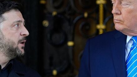 Vielsagender Blick? Trump und Selenskyj in Florida.
