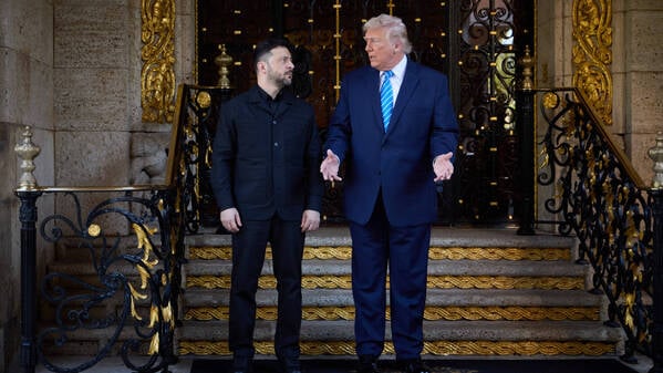 US-Präsident Trump (rechts) und der ukrainische Präsident Selenkyj.