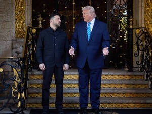 US-Präsident Trump (rechts) und der ukrainische Präsident Selenkyj.