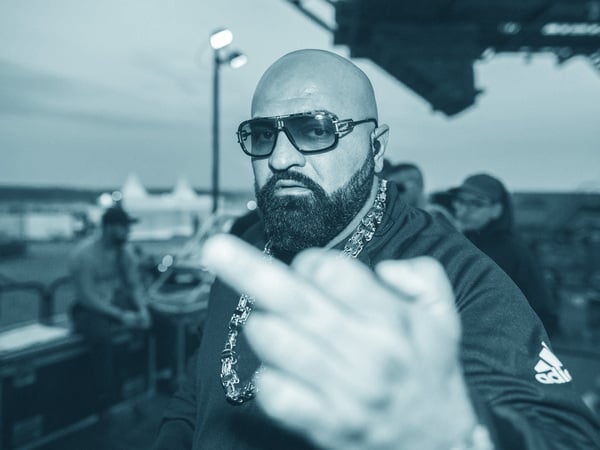 splash! Festival 2016. Rapper Xatar ( bürgerl. Giwar Hajabi ) am Rande eines Auftrittes im Rahmen des splash! Festival 2016 vom 07.-10.07.2016 in Ferropolis , Gräfenhainichen. Anderson Paak