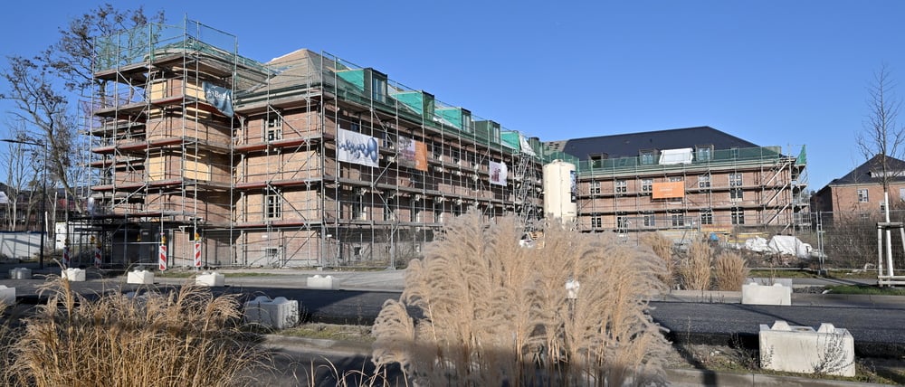 In Krampnitz werden alte Kasernen zu Wohnungen umgebaut.