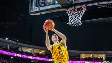 Martynas Echodas spielte am Montag erstmals in eigener Halle für Alba Berlin.