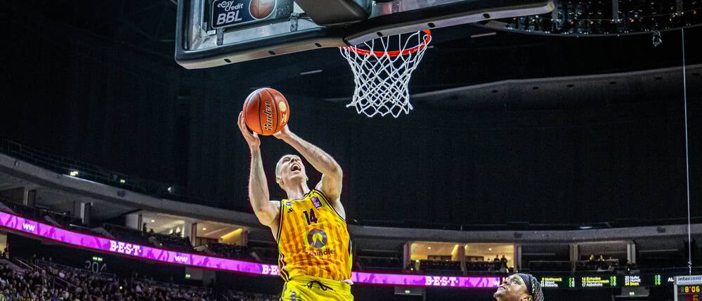 Martynas Echodas spielte am Montag erstmals in eigener Halle für Alba Berlin.