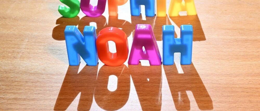 Sophia und Noah sind die beliebtesten Vornamen.