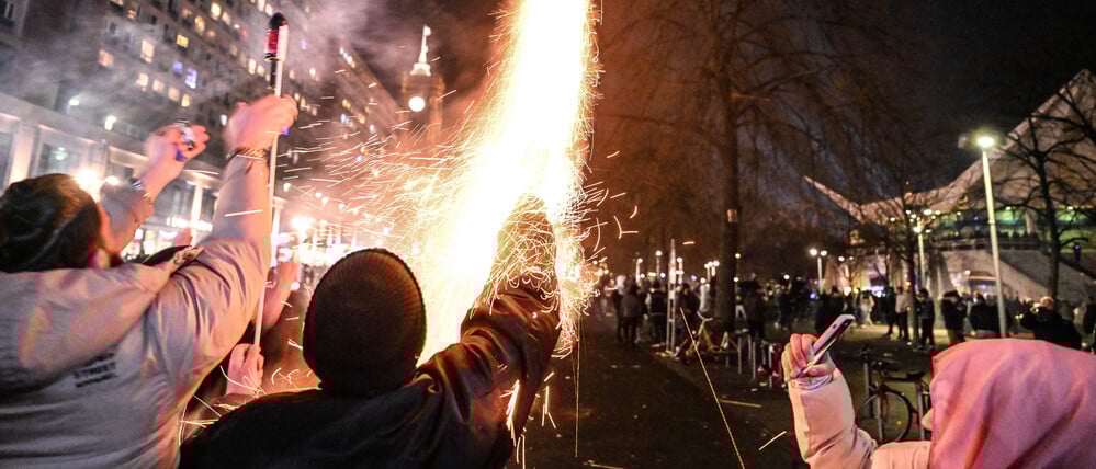 Silvester am Alexanderplatz 2024.