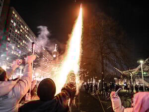 Silvester am Alexanderplatz 2024.