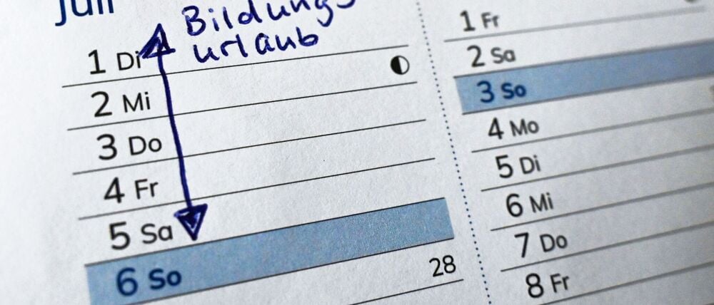 In 14 von 16 Bundesländern haben Arbeitnehmer einen Anspruch auf Bildungsurlaub - aber er wird nicht allzu oft genutzt. (Symbolbild)