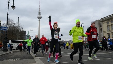 Gute Stimmung beim Neujahrslauf