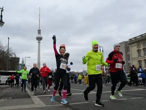 Gute Stimmung beim Neujahrslauf