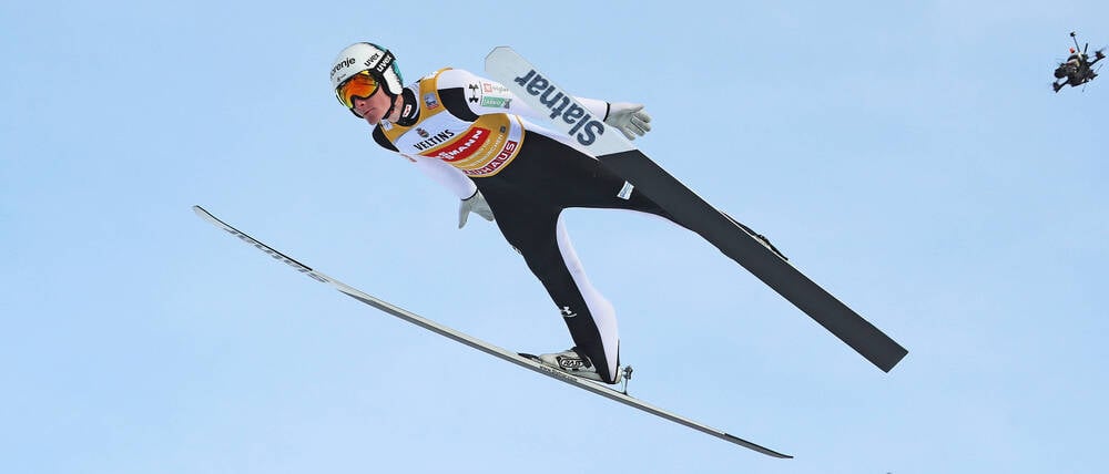 Domen Prevc flog weiter als alle anderen.