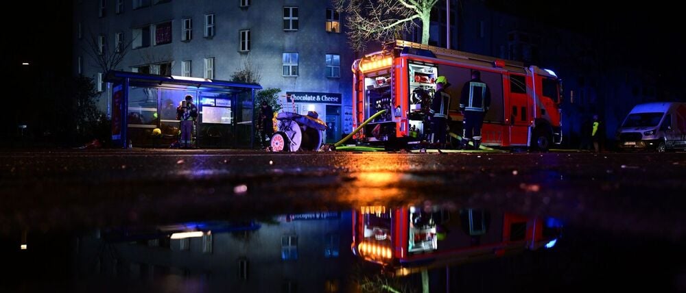 Die Berliner Feuerwehr musste in der Silvesternacht 1.830 Einsätze leisten.