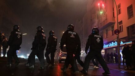 Eine Szene aus der Silvesternacht in Neukölln.