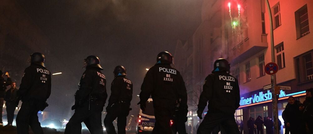 Eine Szene aus der Silvesternacht in Neukölln.