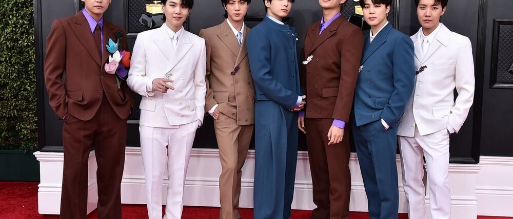 Ein Foto vor ihrem Comeback: BTS bei den Grammy Awards 2022. (Archivbild)