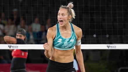 Louisa Lippmann wechselte 2022 von der Halle in den Sand.