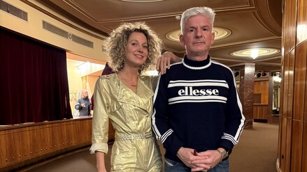 Aline von Drateln mit Heinz Strunk