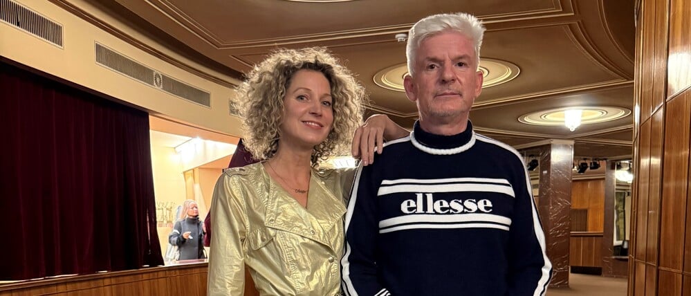 Aline von Drateln mit Heinz Strunk