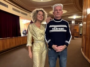 Aline von Drateln mit Heinz Strunk