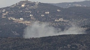 Smoke billows after Israeli warplanes targeted the Rihan Heights in the southern Lebanese district of Jezzine, on January 2, 2026. Despite a November 2024 ceasefire that was supposed to end more than a year of hostilities between Israel and the Iran-backed Hezbollah group, Israel has kept up strikes on Lebanon and has maintained troops in five areas it deems strategic. (Photo by Rabih DAHER / AFP)