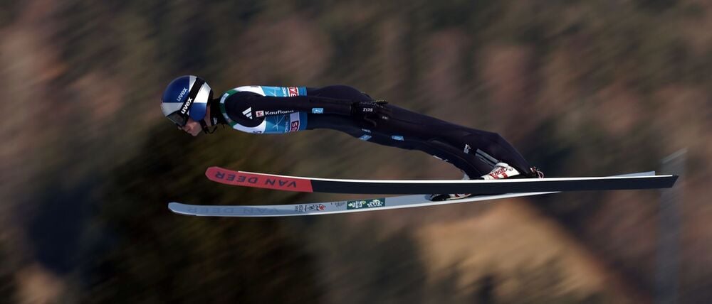 Wellinger beim Neujahrsspringen in Garmisch.