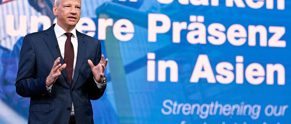 Markus Kamieth war Asien-Chef der BASF, bevor er 2024 zum neuen Vorstandsvorsitzenden des Konzerns wurde und Martin Brudermüller ablöste. (Archivbild)