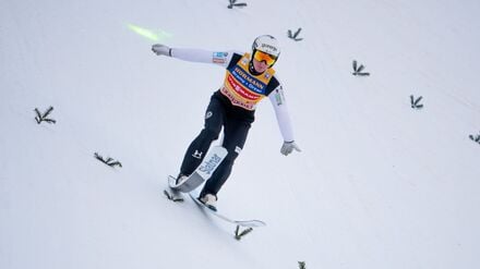 Domen Prevc war in der Qualifikation nicht so stark wie zuletzt.