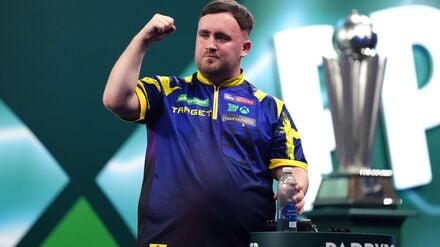 Luke Littler beim WM-Finale.