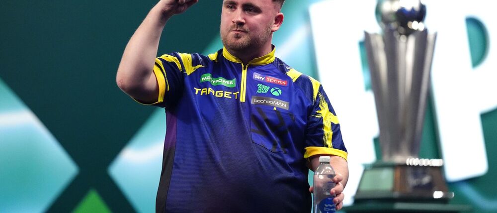 Luke Littler beim WM-Finale.