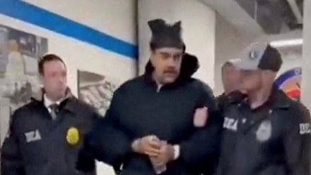 Nicolás Maduro nach seiner Festnahme.