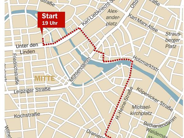 Die Route des Dyke*Marsch 2015.