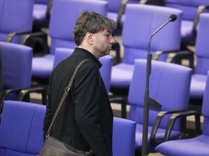 Stefan Gelbhaar im März 2025 im Bundestag. 