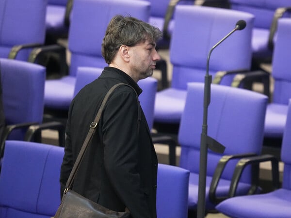 Stefan Gelbhaar im März 2025 im Bundestag. 