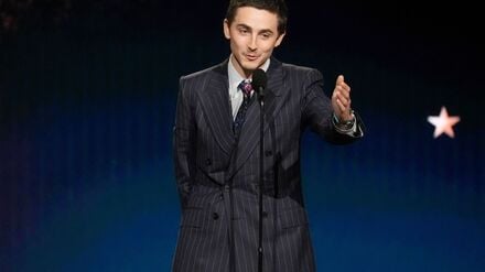 Timothée Chalamet wird in seiner Dankesrede ungewohnt privat.